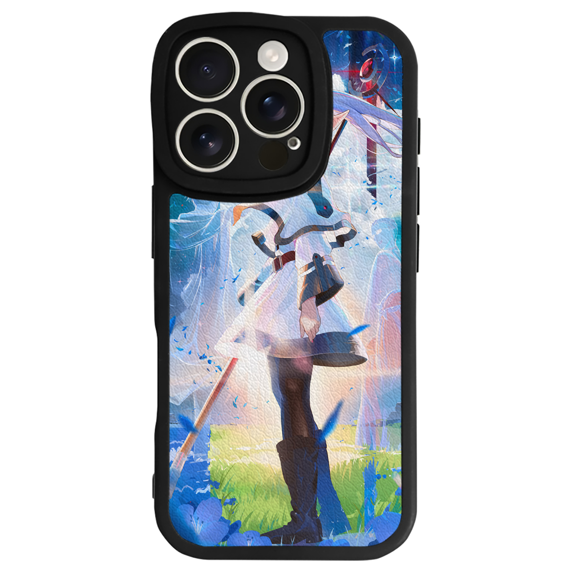 （画像用） 葬送のフリーレン Frieren 【iPhone 16シリーズ対応】シリコンスマホケース（レザー調） 材質：シリコン